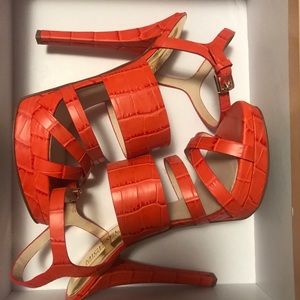 Michael KORS Nadia Platform Mandarin Leather